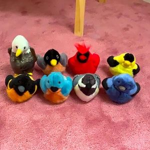 Set of 8 Singing Audubon Plush Bird Stuffed Animals